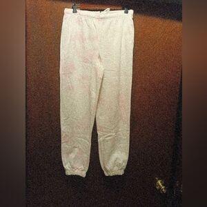 NIA Women's NWT Pink Blossom Tyedye Joggers Size Small